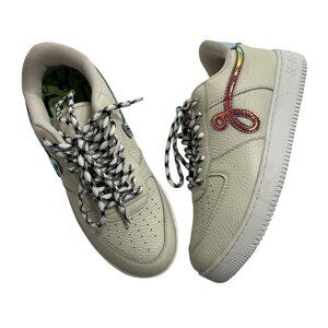 John Geiger GF-01 Sneakers in White Pebbled Leather